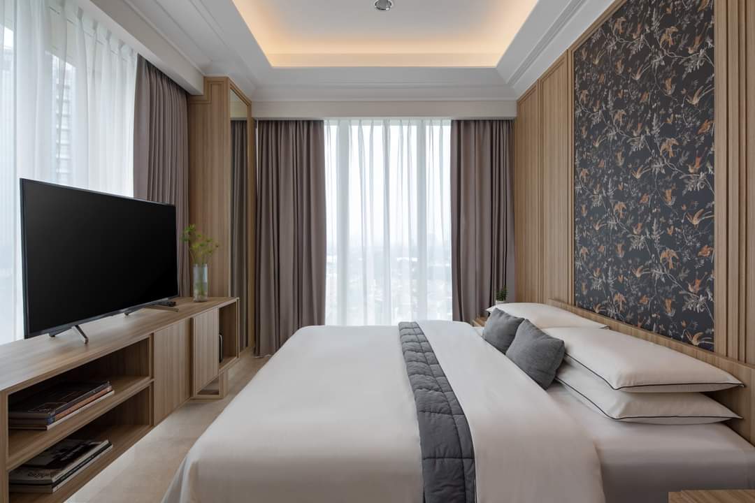 Design Interior kamar tidur (bedroom) Modern Apartemen Thamrin Kebon Kacang Jakarta Pusat