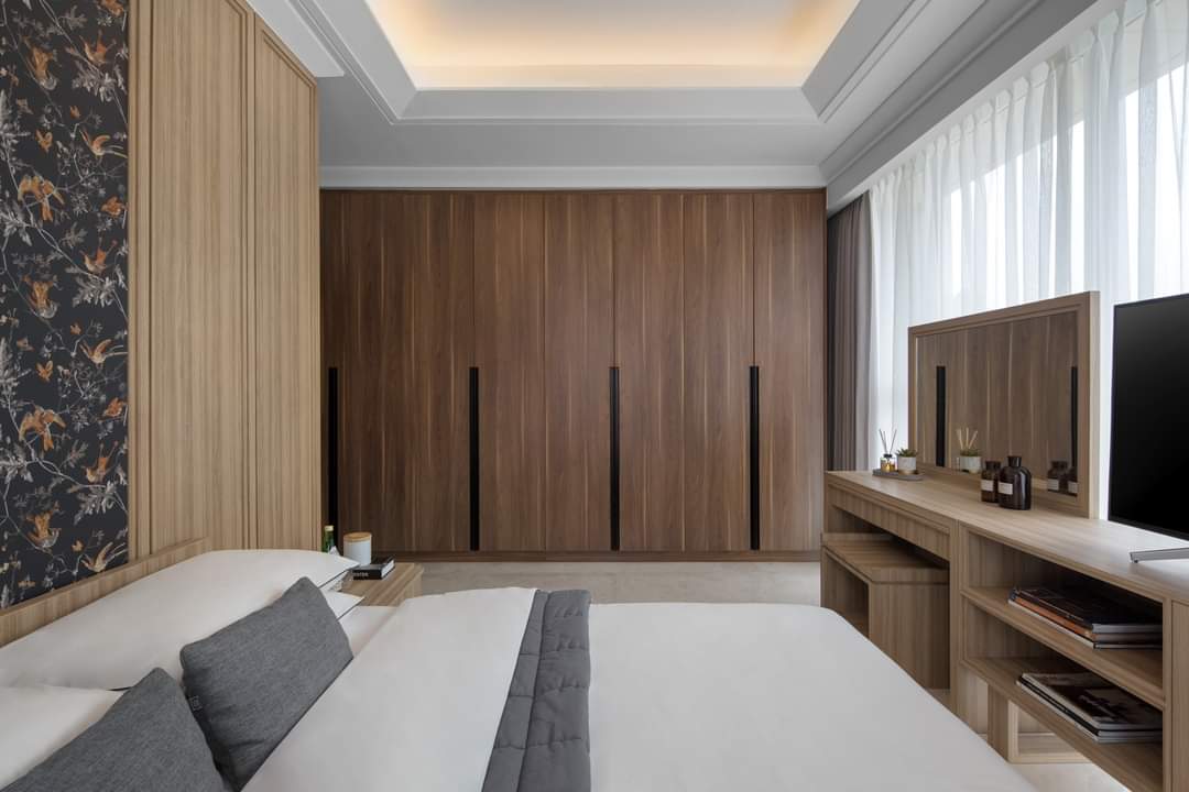 Design Interior kamar tidur (bedroom) Modern Apartemen Thamrin Kebon Kacang Jakarta Pusat