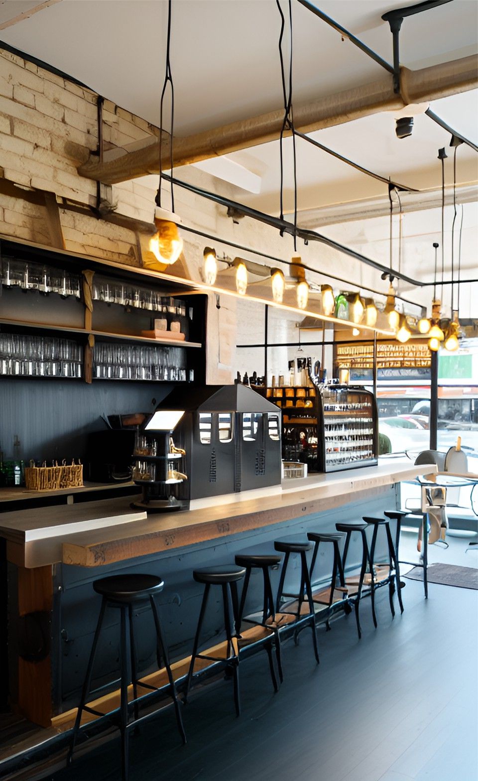 contoh gambar photo desain kafe ( design interior cafe ) indoor