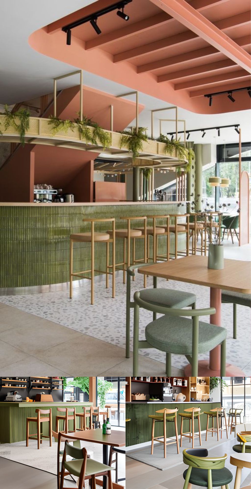 contoh gambar photo desain ruangan kafe indoor ( design interior cafe indoor ) 