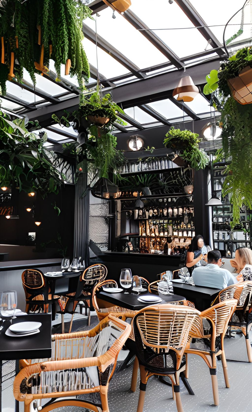 desain cafe green house farm house interior design