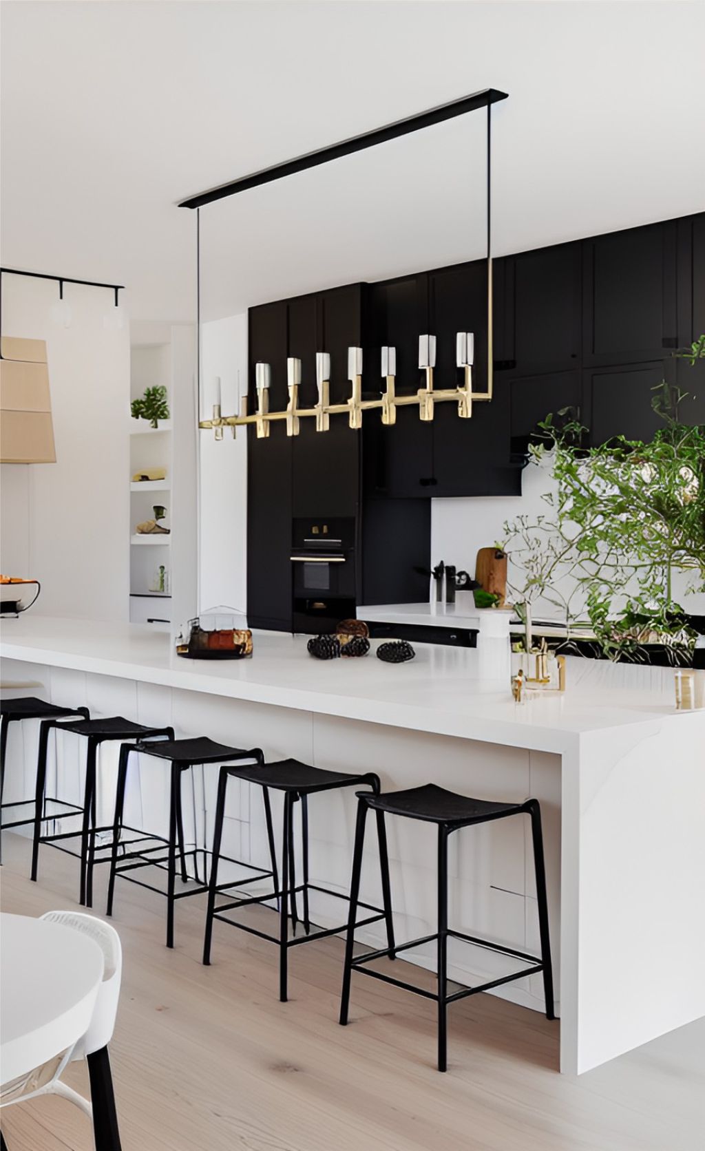 design ruangan dapur minimalis bahan solid surface dan hpl finishing duco kitchen set hitam ( design interior kitchen minimalist )