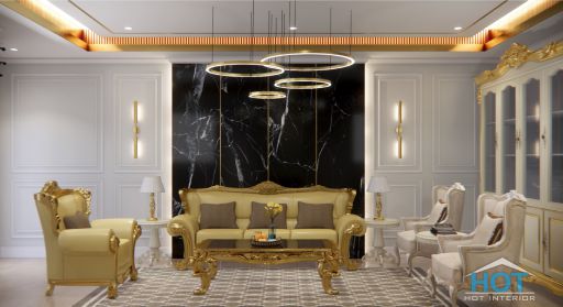 desain ruang tamu / livingroom Cibubur Country Versi 2 - Cikeas - Bogor 0161a