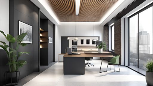 desain ruangan kantor minimalis modern Taman sari - Jakarta barat 0170a