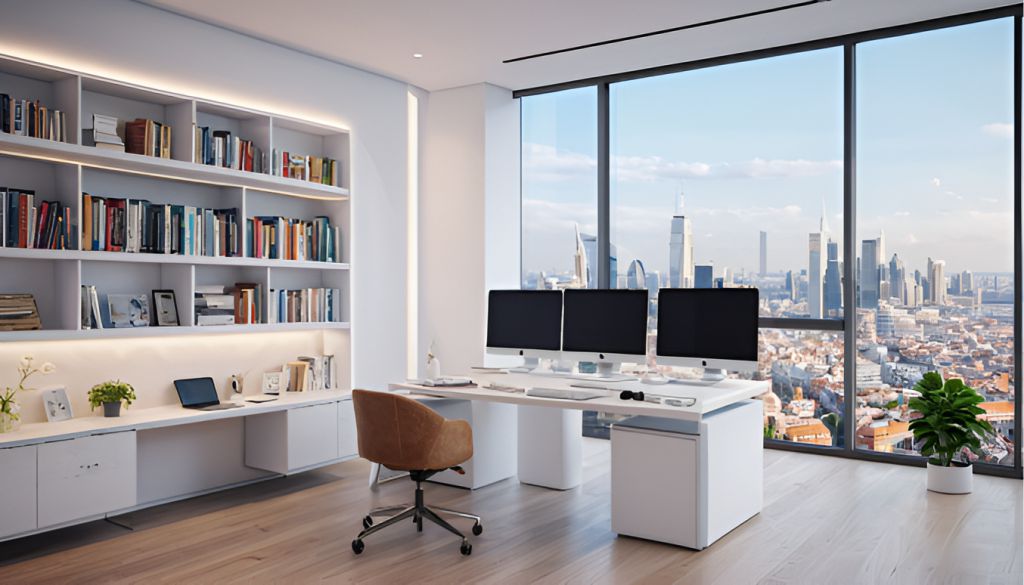 desain interior kantor minimalis di Bambu Apus Kec. Cipayung - Jakarta Timur