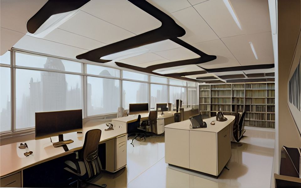 desain ruangan kantor minimalis cangkuang - bandung, design office interior minimalist cangkuang 0132b