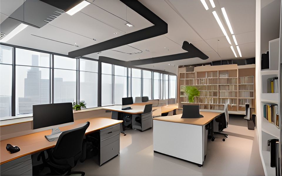 desain ruangan kantor minimalis cangkuang - bandung, design office interior minimalist cangkuang 0132c