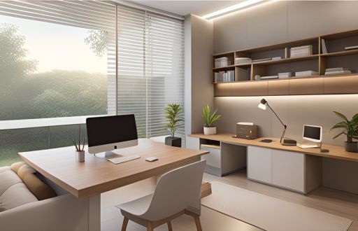 desain ruangan kantor minimalis ibun - bandung, design office interior minimalist 0142a