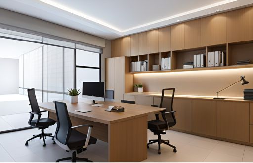 desain ruangan kantor minimalis Katapang - Bandung, design office interior minimalist 0143a