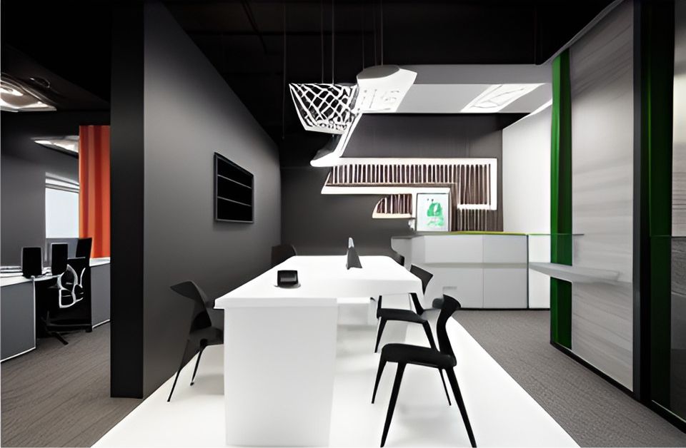 desain ruangan kantor pangandaran minimalist ( design office interior minimalist )