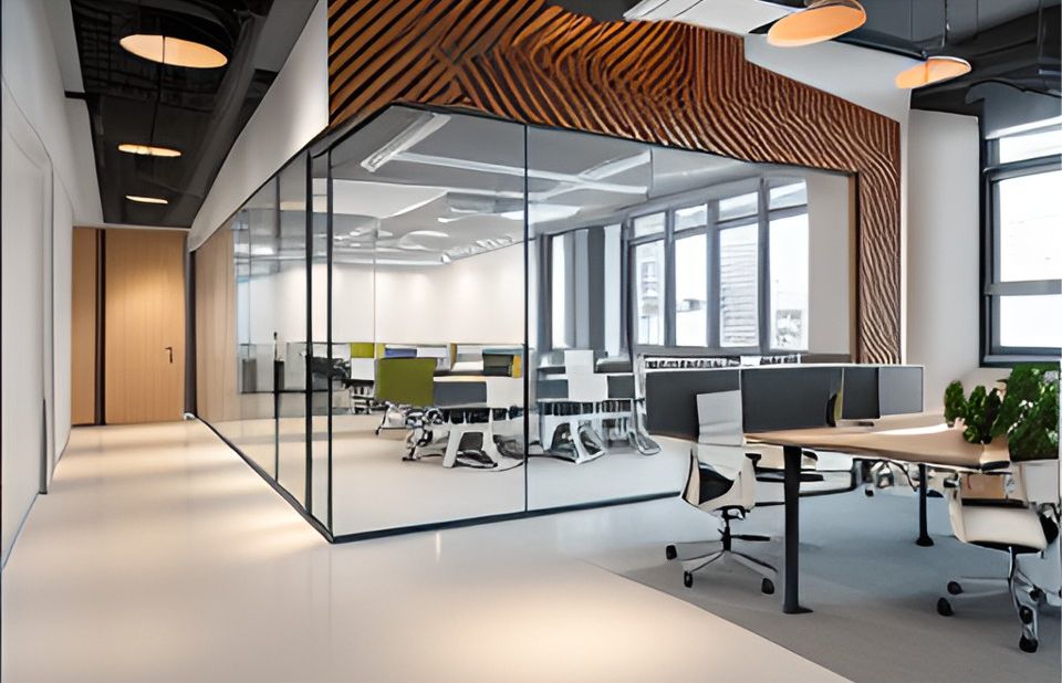 desain ruangan kantor subang minimalist, design office interior minimalist