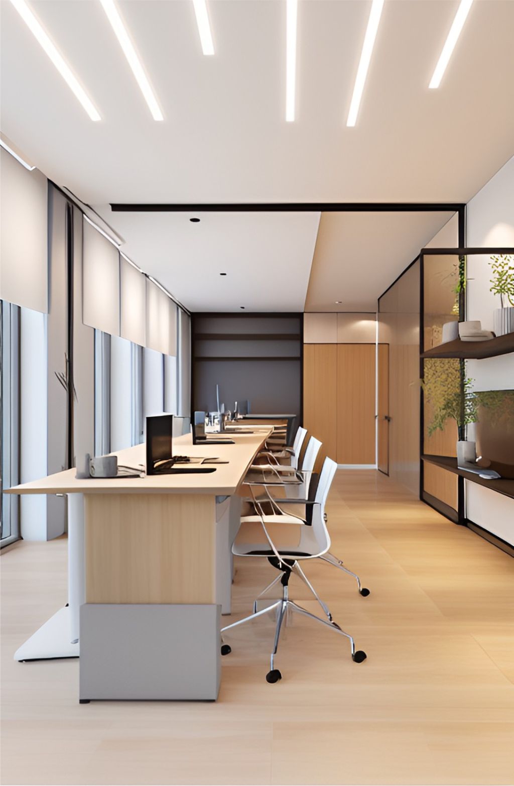desain ruangan kantor sumedang, office interior minimalist
