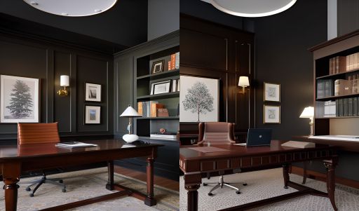 desain ruangan kantor klasik ( design office interior classic )