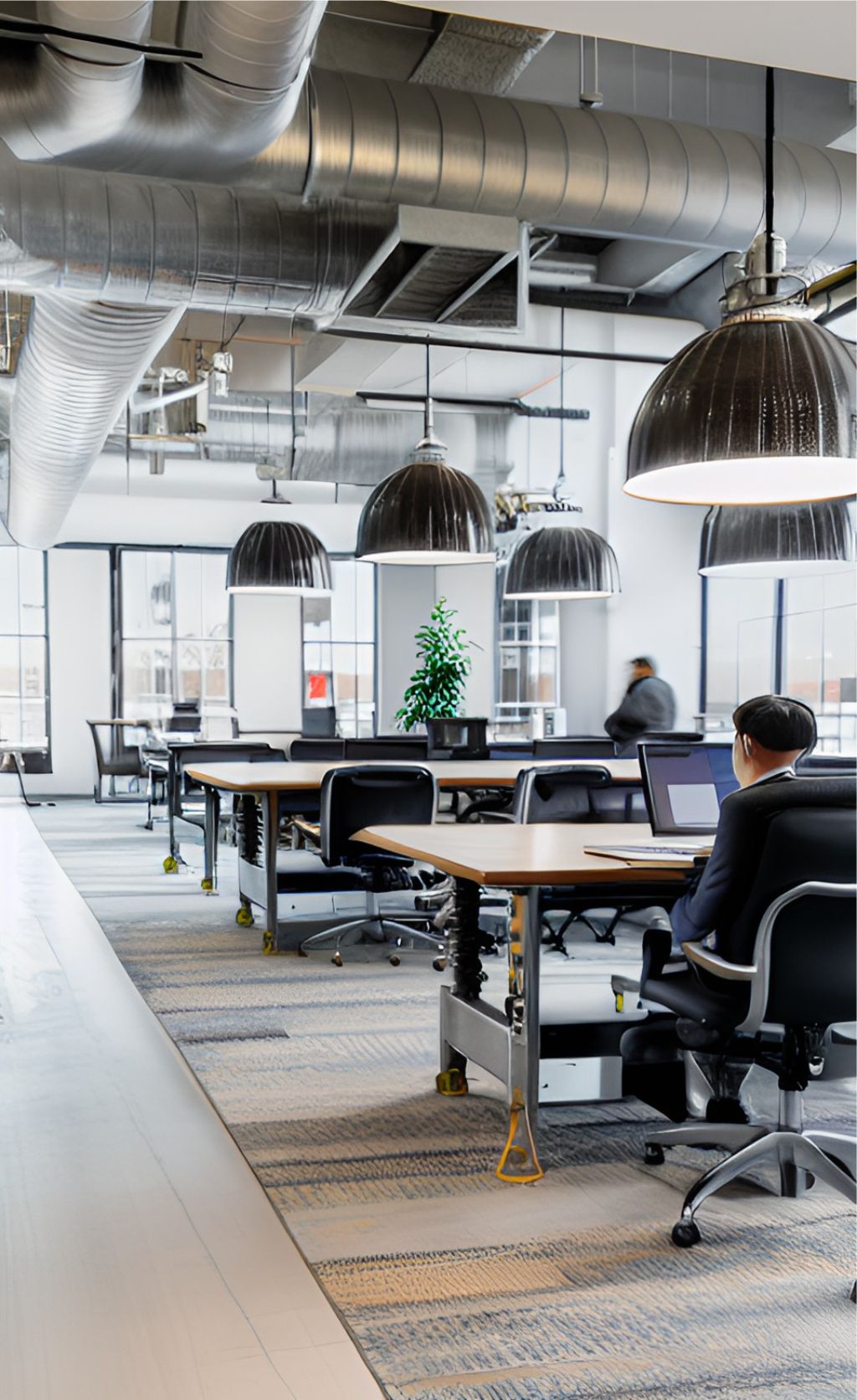 desain ruangan kantor ( design interior office ) industrial