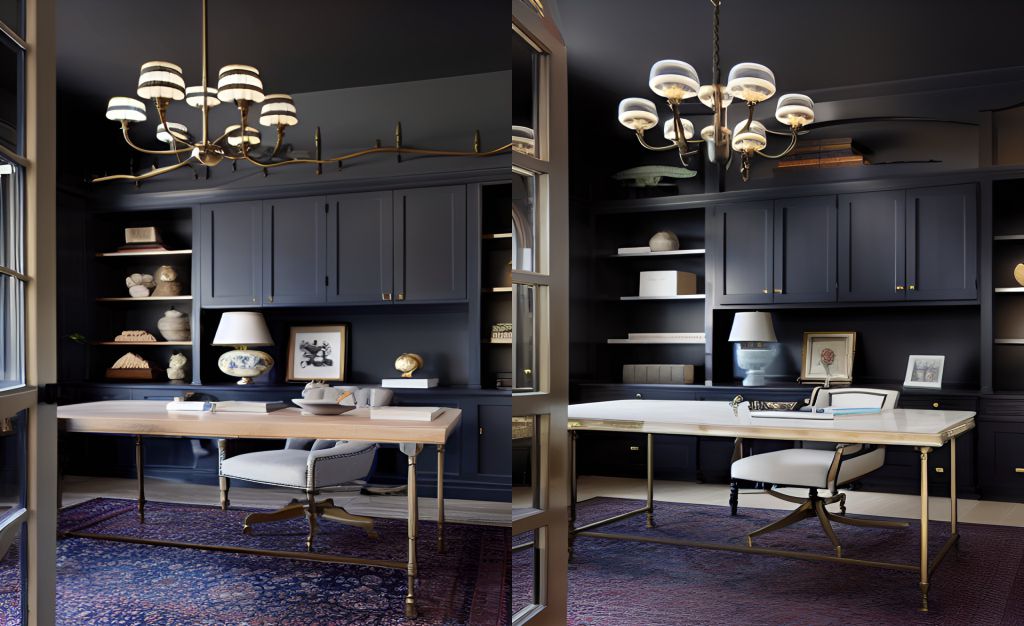 desain ruangan kantor klasik modern ( design interior office modern classic )