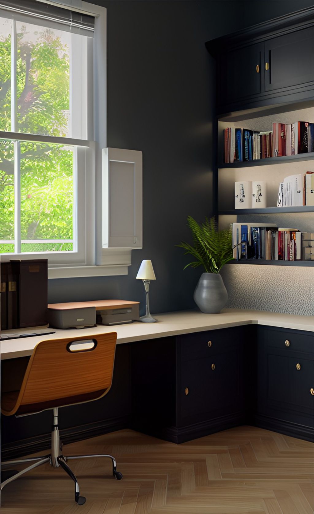 desain ruangan kantor klasik ( design interior office classic )