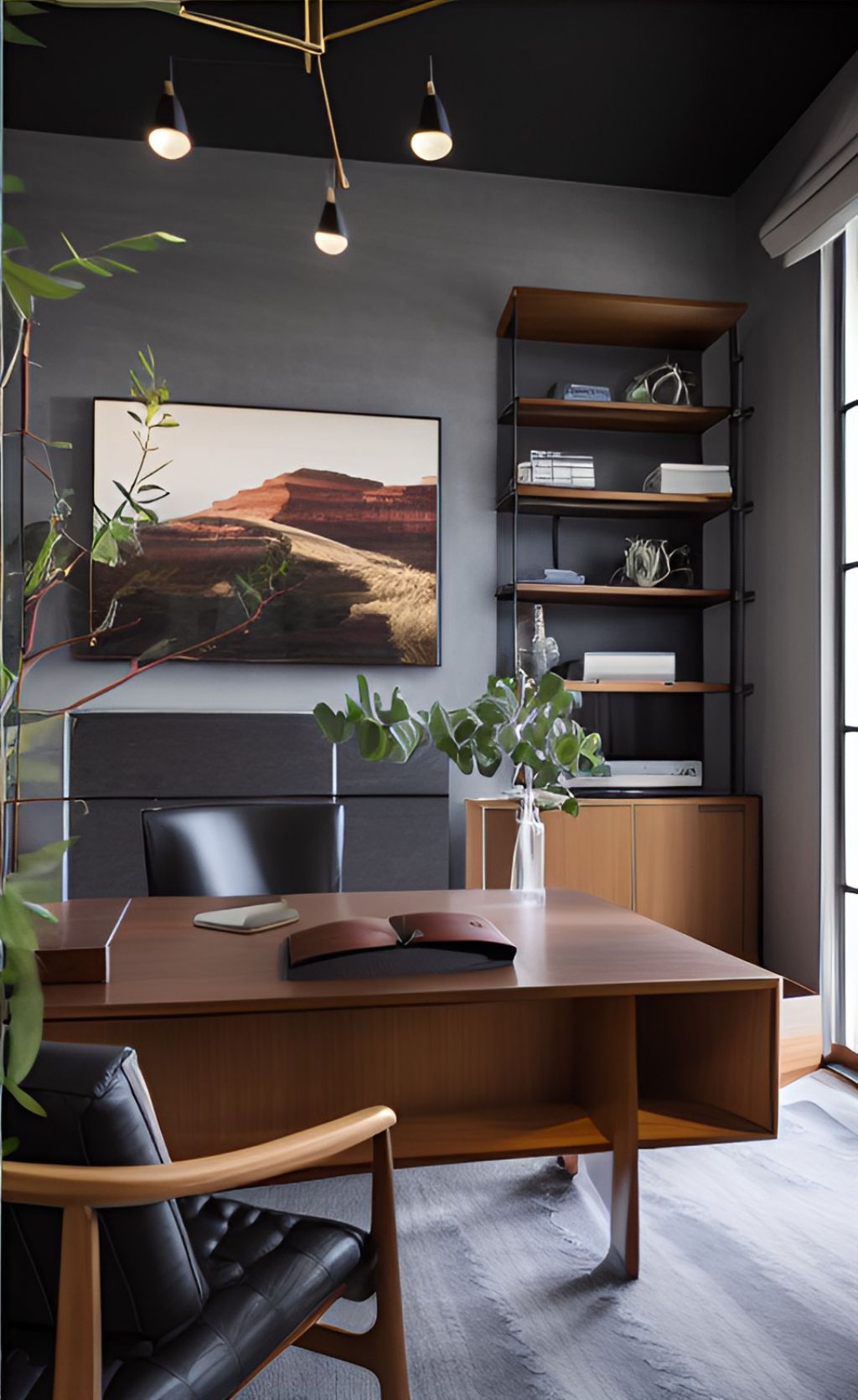 design ruangan kantor minimalis modern ( design interior office minimalist ) 