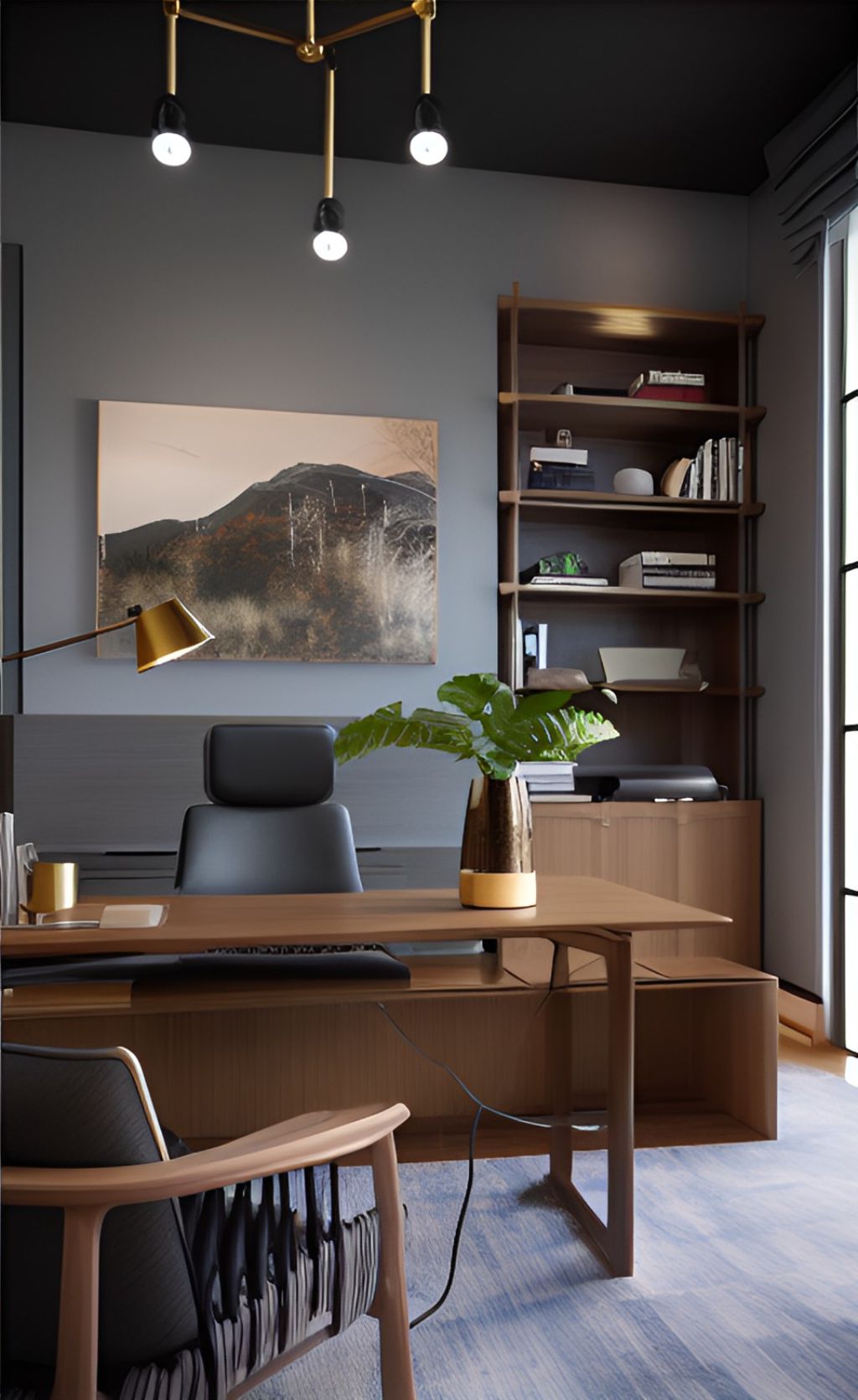 design ruangan kantor minimalis modern ( design interior office minimalist ) 