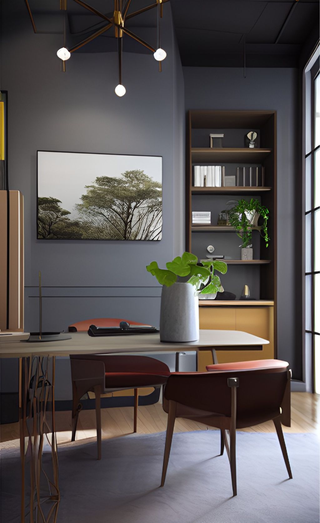 design ruangan kantor minimalis modern ( design interior office minimalist ) 