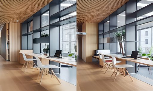 desain ruangan kantor minimalis modern ( design interior office minimalist modern )