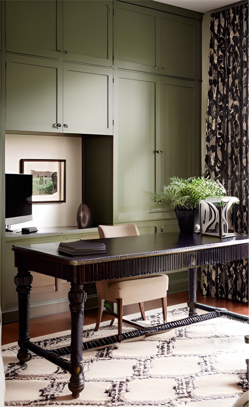 desain ruangan kantor klasik finishing duko ( design interior office classic modern duko )