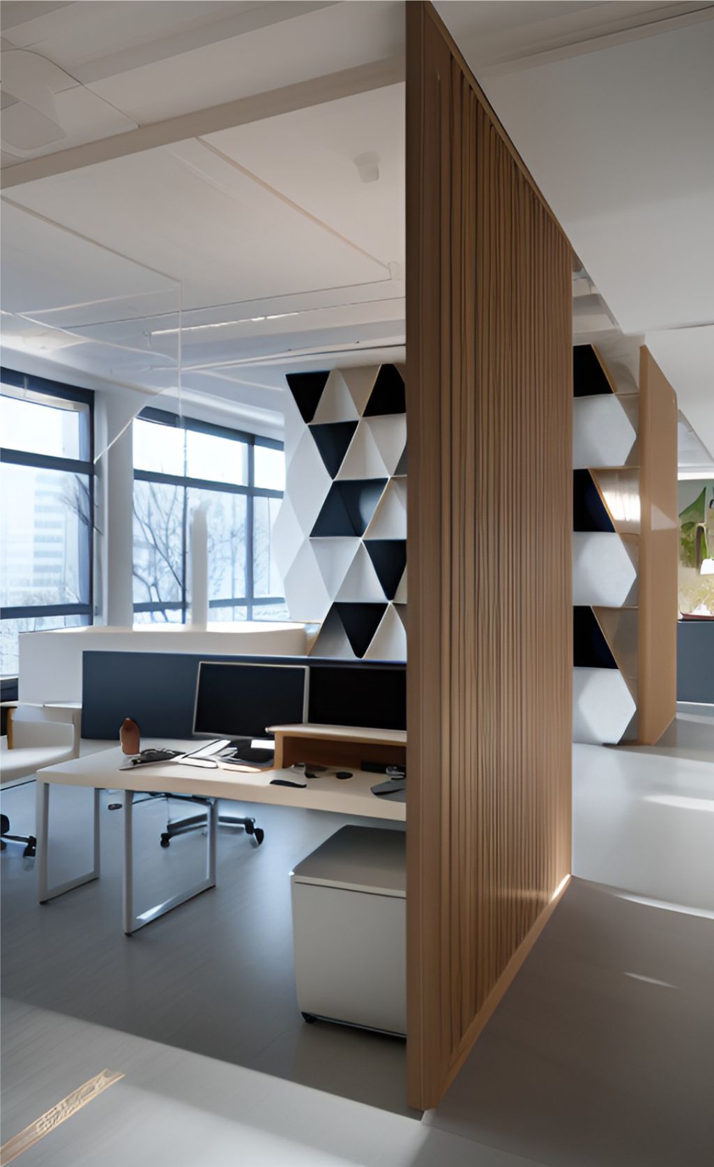 desain ruangan kantor minimalis ( design office interior minimalist )