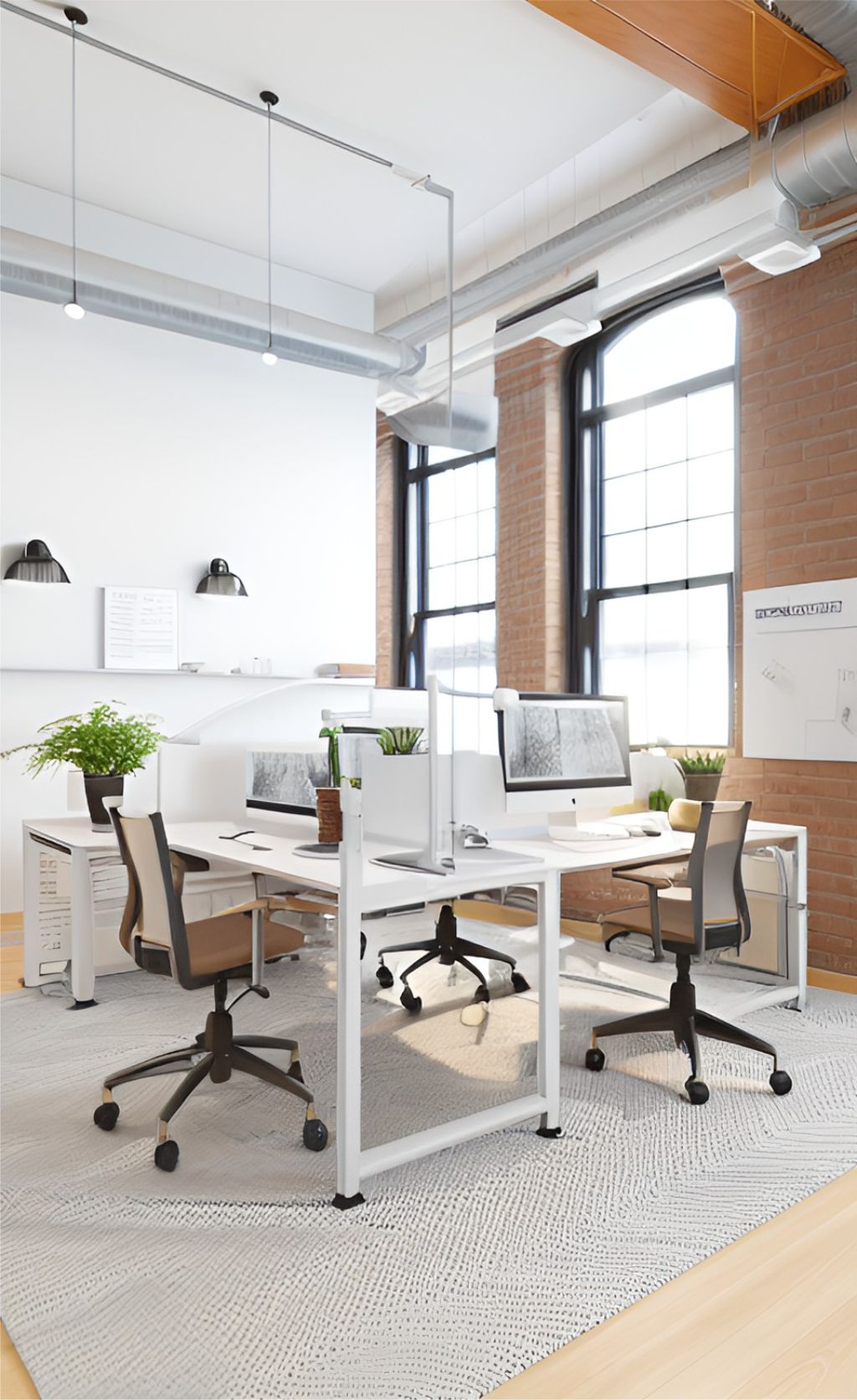 desain ruangan kantor industrial ( design office interior industrial )