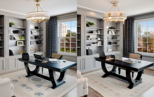 desain ruangan kantor klasik ( design office interior classic )