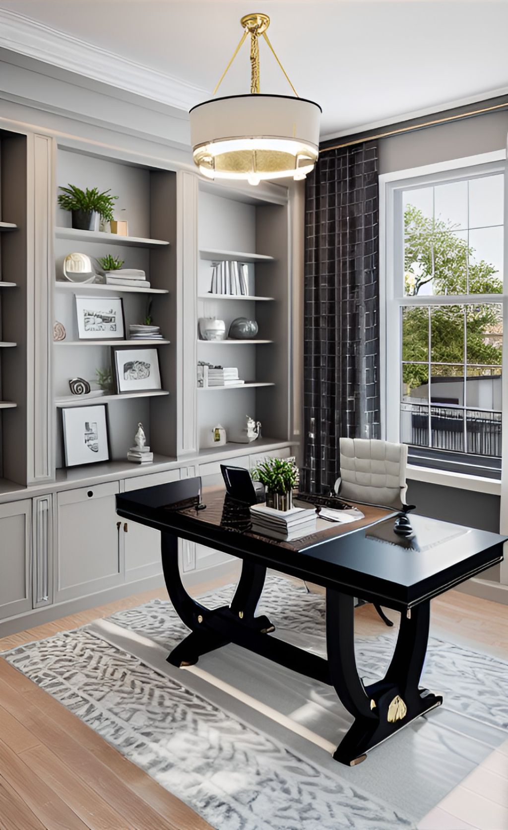 desain ruangan kantor klasik ( design office interior classic )