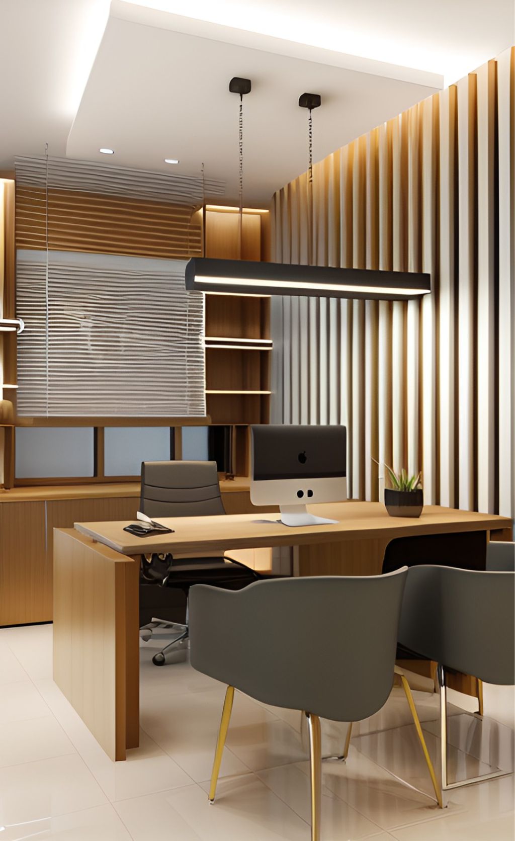 desain ruangan kantor minimalis ( design office minimalist )