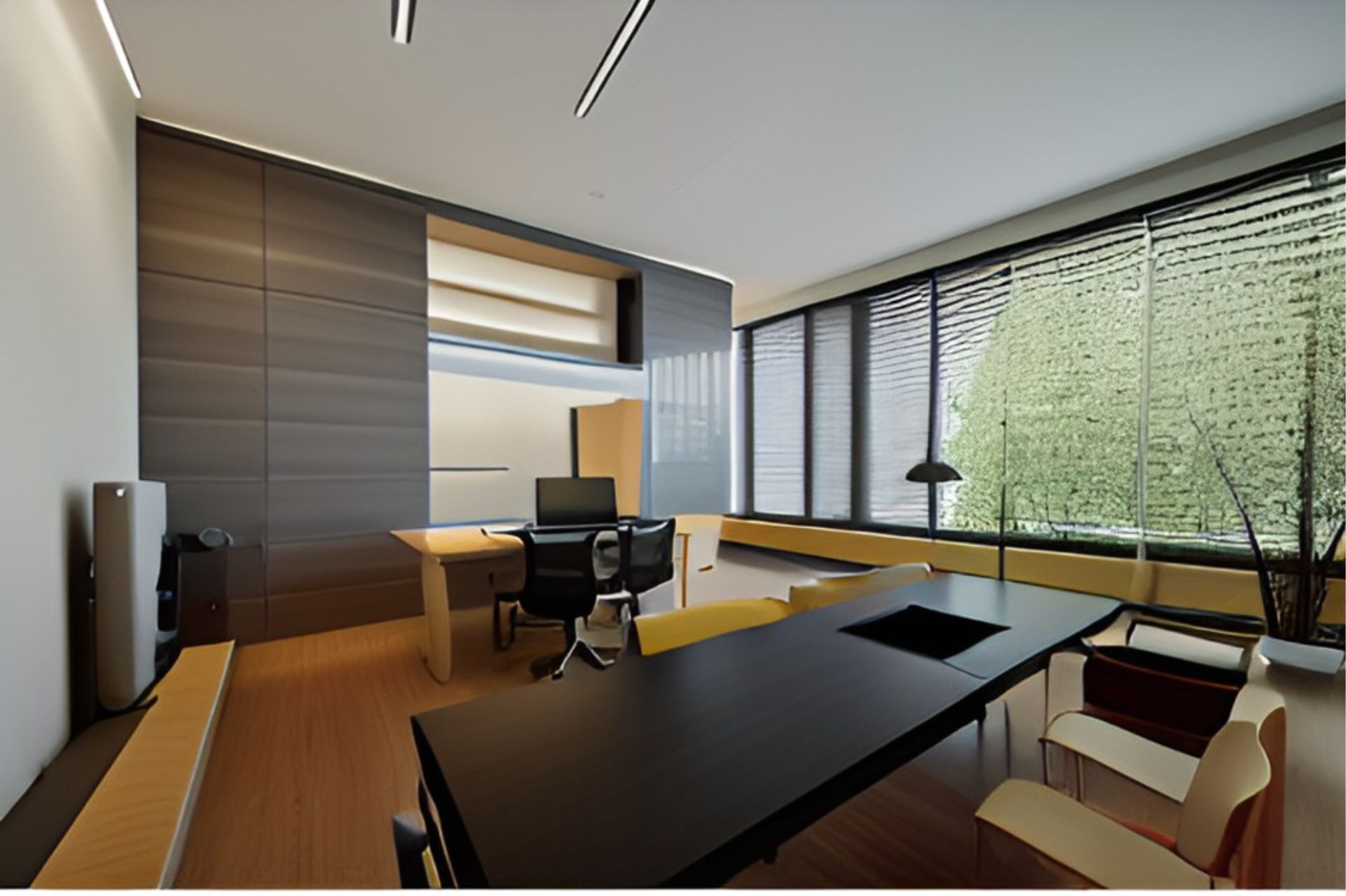 desain ruang kantor minimalis matraman - jakarta timur