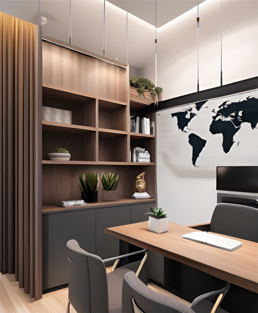 desain ruangan kantor minimalis Kebayoran Baru - Jakarta Selatan ( Design Office Interior Minimalist )