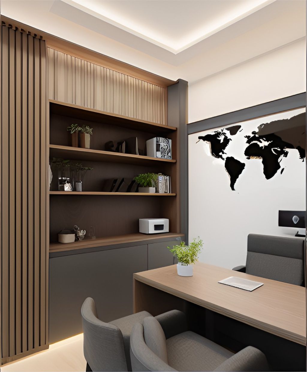 desain ruangan kantor minimalis Kebayoran Baru - Jakarta Selatan ( Design Office Interior Minimalist )