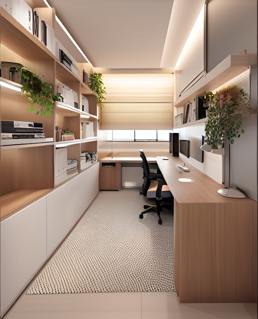 desain ruangan kantor minimalis pancoran - jakarta selatan ( design office minimalist )