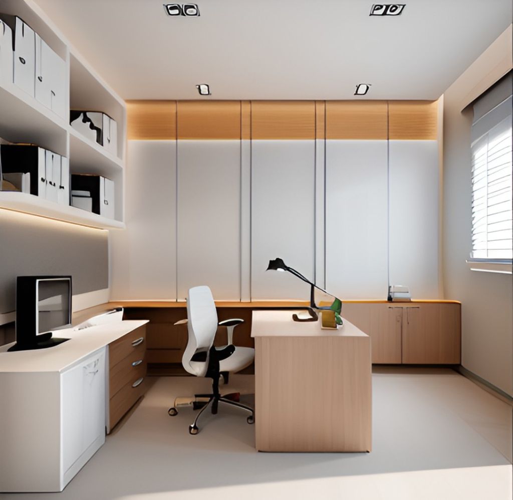 desain ruangan kantor minimalis setiabudi - jakarta selatan ( design office interior minimalist )