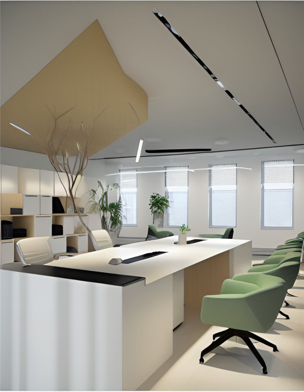 desain ruangan kantor minimalis cengkareng ( design office interior minimalist )