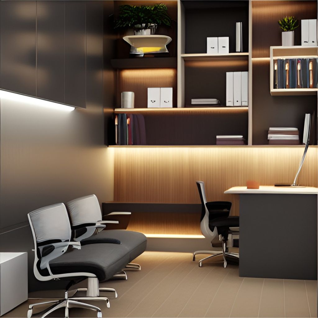 desain ruangan kantor minimalis kepulauan seribu  ( design office interior minimalist )