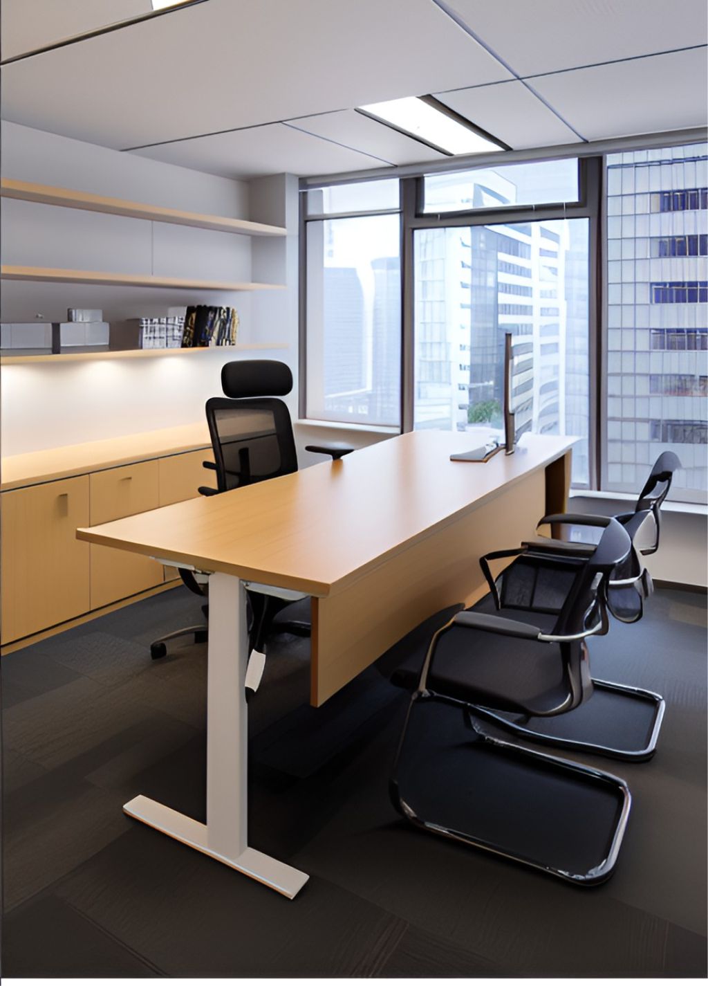 Interior Kantor Jawa Barat Minimalis ( design office interior minimalist )