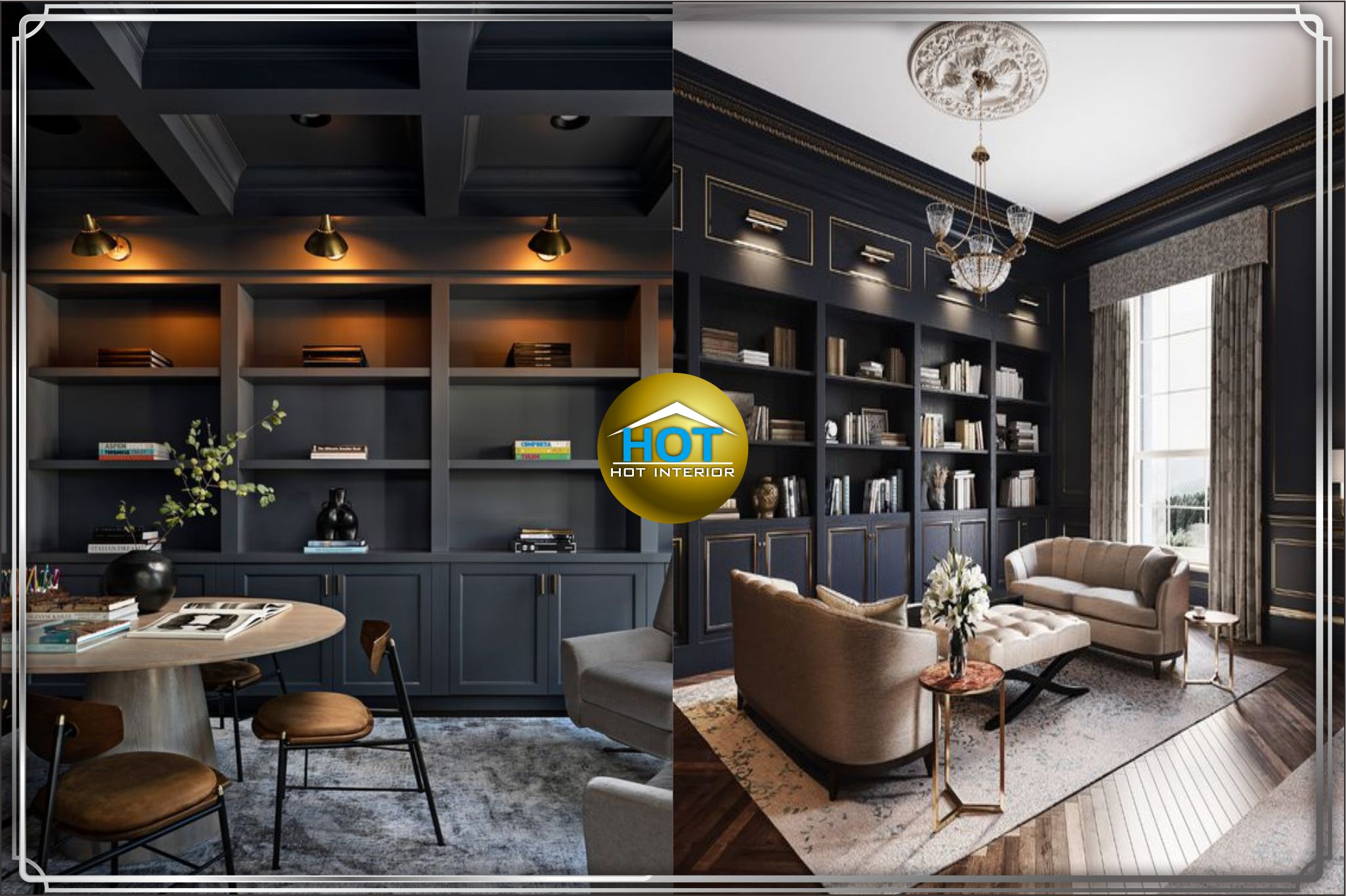 design interior kantor ( office ) Modern Classic dengan warna hitam elegant di Gambir - Jakarta Pusat 