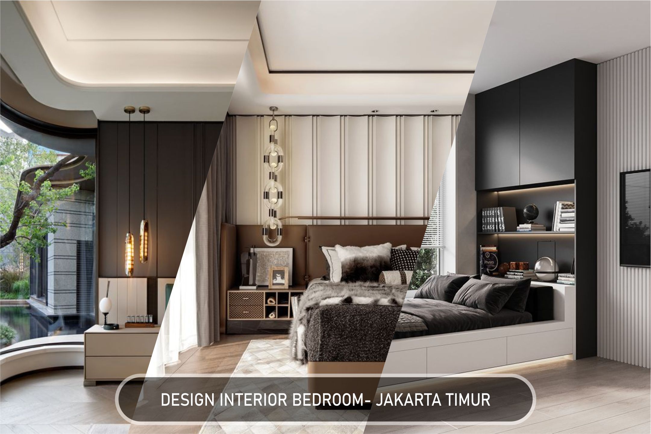 Pilihan design interior bedroom ( kamar ) ibu siti juleha - cluster america - kota wisata - jakarta timur